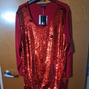 Women's red blouse